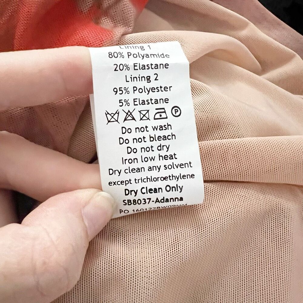 House of CB Womens Floral Ruched Long Sleeve Bodycon Corset Dress Size Small - Picture 8 of 9